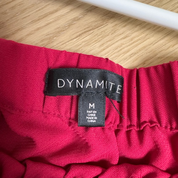 Dynamite red tank with tie sleeves - Picture 4 of 6